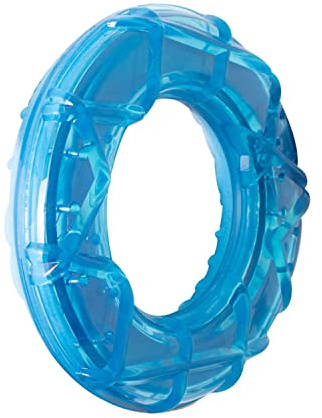 YöL Ring Shaped Summer Cooling Pet Toy - Dog Puppy Teething Chew Outdoor Play Freezable Durable Rubber Hydrating Teether Frozen
