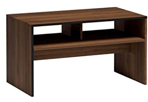 Bettso -Couchtisc Beistelltisch Wohnzimmertisch Tisch Sofatisch rechteckiger Tisch (BxHXT 90x50,5x50cm) Sensi S-8 Nuss Warmia (Nuss Warmia) (Nuss Warmia)