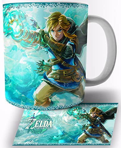 TusRelojes The Legend of Zelda Tears of the Kingdom C Tasse en Céramique Blanche 325ml Mug