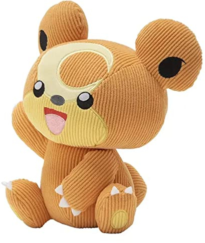 POKEMON SELECT CORDUROY TEDDIURSA PLUSH - 8-Inch - Unique Fabric - Authentic Details