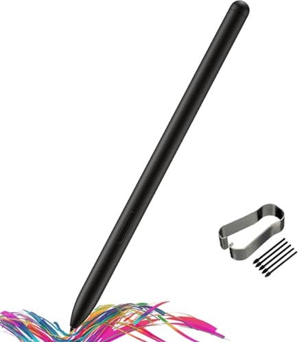 Galaxy Tab S9 S Pen Replacement (NoBluetooth) for Samsung Galaxy Tab S9/ S9+/S9 Plus/ S9 Ultra S Pen Stylus Compatible with Samsung Galaxy Tab S9/ S9+/S9 Plus/ S9 Ultra with Free Tips/Nibs, Black