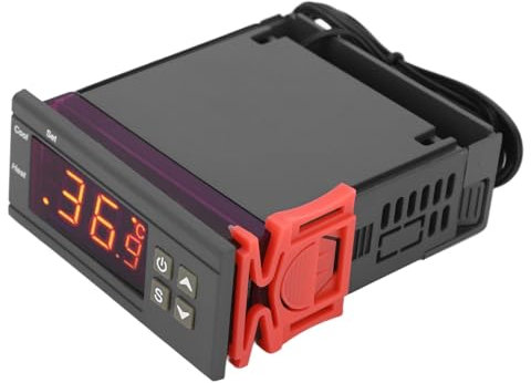 DEWIN STC-1000 LED Digital Thermostat, Alarm Intelligente Thermostat mit Sensor, Thermostat Regler AC Heizung Kühlregler 110V-220V für Fermenter Kühlschränke