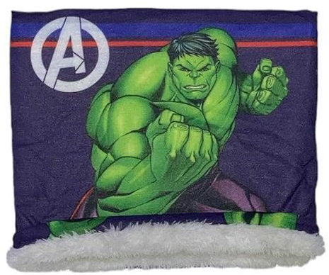 ILS I LOVE SHOPPING Tour de cou Écharpe Tubulaire Enfants Chaud Enfant Encolure Thermique Hiver Garçons Doux, Pour Avengers Hulk, taille unique bébé