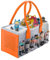 Tonie Toniebox Zubehör Schutzhüllen-Organizer mit Figuren Aufbewahrung viel Platz Tasche für Toniebox Starter Set und Tonies Figur Tragetasche (grau + orange)