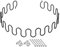 sourcing map 29.5 Sofa Feder Ersatz mit Clips Nägel Runde Form Feder Liege Teile für Möbel Sofa Reparatur Befestigung Stuhl Durchhängen Sitz Schwarz