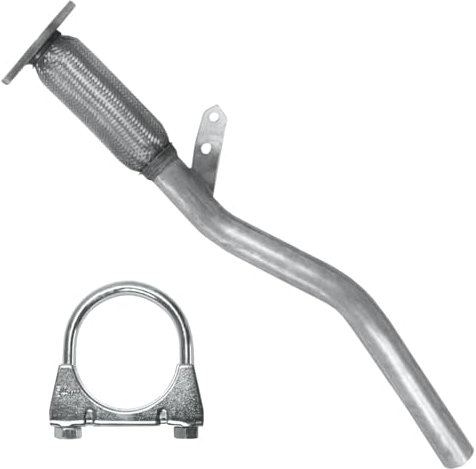 Polmo Schalldämpferset Auspuff Kollektorrohr für Dacia Dokker 1 I 2012-2021 1.2 Tce