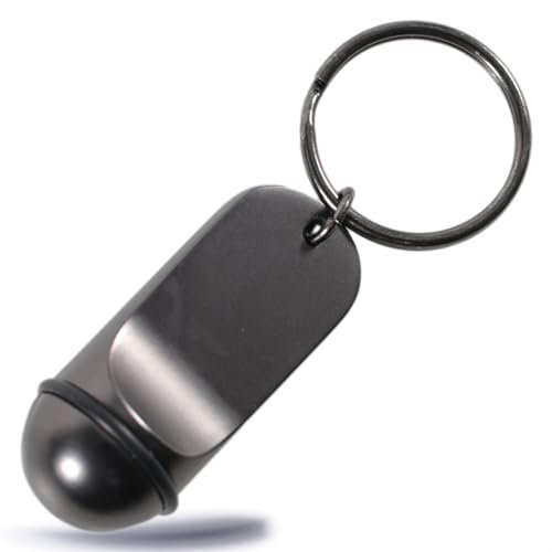 Kerafactum Petit porte-clés d'hôtel classique de qualité supérieure - Élégant pendentif pour clés de voiture, clés d'hôtel, abri de jardin, hôtel - Porte-clés avec anneau en caoutchouc - Non gravé