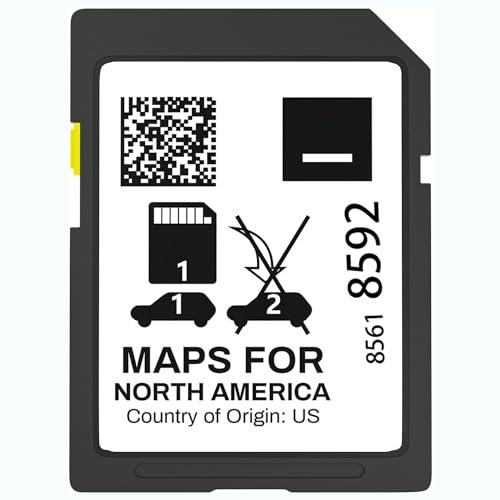 Calement 85618592 Neueste 2023 GPS Navigation SD Karte.Navigationskarte Kompatibel mit Acadia, Canyon, Sierra, Terrain, Yukon.Ct4 Ct5 Ct6 Enclave Encore Abdeckungsbereich USA/CAN/MEX., Schwarz