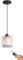 ANUOMY 1 Pack Battery Operated Pendant Light with Remote,No Wiring Rechargeable Ceiling Hanging Lamp,Modern Crystal Glass Wireless Pendant Lighting Fixture Black for Dining Room Kitchen Island