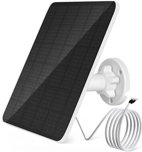 6W Türklingel-Solarpanel kompatibel mit Video-Türklingel 2,Video-Türklingel 3/3+ und Video-Türklingel 4,3m Ladekabel IP65-Solarpanel mit 5 V Ring door bell solar panel