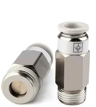 AQXYWQLL Pneumatisches Einweg-Rückschlagventil Typ SMC Gerade Steuerung Schnellstecker Rückschlagventil 4mm 6mm 8mm Schlauchanschluss Rohr Einweg(10-3l8,VPC)