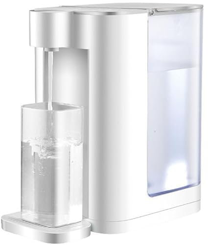 Instant Hot Water Dispenser, 3 L Electric Water Dispenser with 5 Gear Temperatures, 2 Outputs Dispense, 3 Second Instant Hot Water Dispenser for Home, Office white