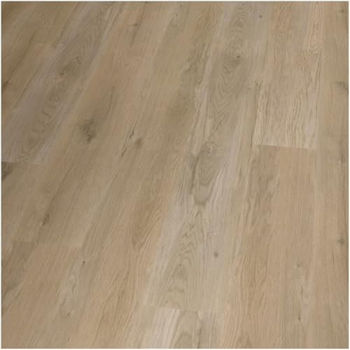 HORI Klick Hart Vinylboden, Anti-Kratz, SPC Eiche Chadera, strukturierte Landhausdiele, 2,05 m², XXL, inkl. Trittschall, wasserfest, hochwertig und pflegeleicht