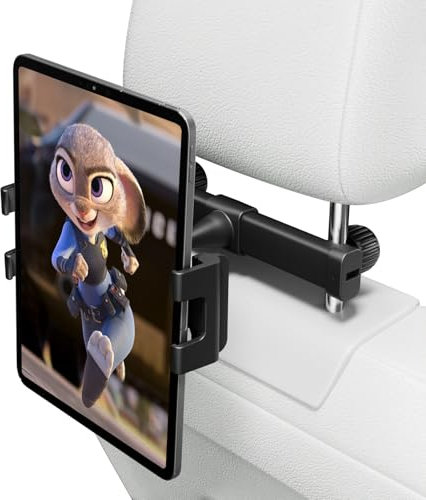 OHLPRO Tablet Halterung Auto Kopfstütze, Aluminium Ultra-Stabil Tablethalterungen, 360° Drehung KFZ Tablet Halter, Universal Kopfstützenhalter für iPad, Switch, Sumsung, Smartphone & 5-13 Zoll Geräte