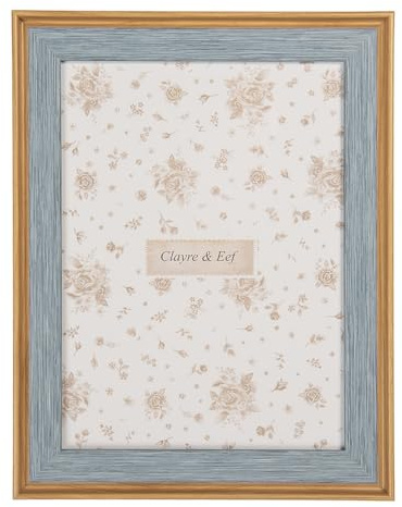 Clayre & Eef Bilderrahmen 10x15 cm Blau Holzprodukt