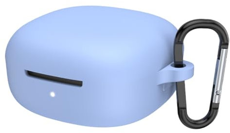 for Redmi Buds 6 Play Case Cover, Protective Earbuds Sleeve Ultra Slim Skin Anti-Scratch Anti-Lost Earphone Case with Carabiner for Redmi Buds 6 Play (Sky Blue)