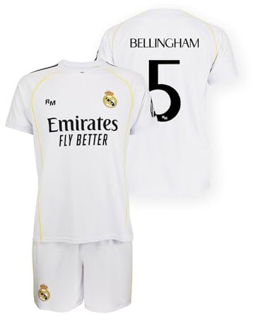 Real Madrid Unisex Kids Conjunto Infantil 1a Equipación 25-26 Shirt (Pack of 2)