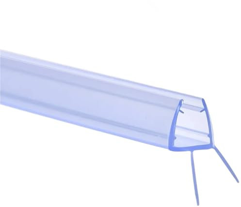 WUYXTO Shower Screen Seal Strip 6m Bath Shower Strip Seal For Screens Doors Fits 4-6mm Glass Seals Gaps PVC Sealing Strip Bathroom Transparent Accessories For 4-6mm Glass(17mm)