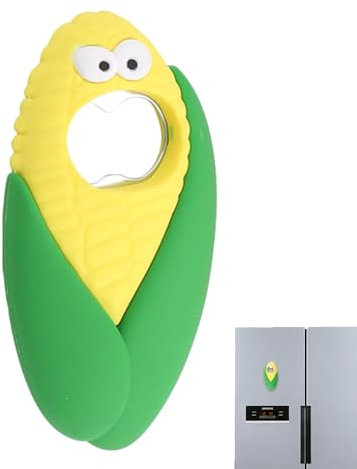 Magnetic Bottle Openers – 3D Fruit Shaped Beer Opener with Magnet | Cute Kitchen Gadget and Gift Idea for Women, Girls, Men, Husband, or Dad | Fun Drink Accessory for Refrigerator, Party, or Bar Use