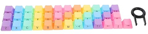 CONGARTENO Premium Rainbow Cherry Cross Mechanical Keyboard Keycaps Abs Material Easy to Install Chic Design Keyboard Accessories for Gamers and Enthusiasts