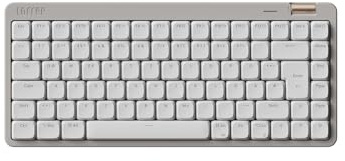 Flow Lite84 Tasten Low Profile Mechanische Tastatur (Deutsches Layout QWERTZ) - Kabellos Bluetooth/2.4G/Kabel, Swappable mit Specter Linearen Switches, Wiederaufladbar - Für Win&Mac (Marmor Grau)