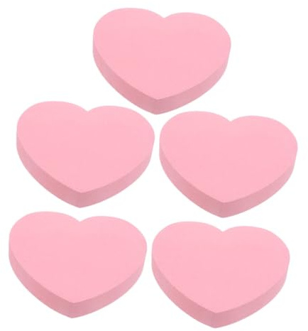 PEPLAYTAL 500 Blatt Rosa Herz Haftnotizen Selbstklebend Praktische Notizzettel für Büro Schule Studenten Lehrer Vielseitig Verwendbar Handlich und Dekorativ