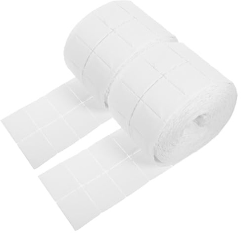 SILENRADAWN 2 Rolls Nail Washing Towels Nail Paper Roll White Soft Paper Lint Free Wipes Travel On-the-go
