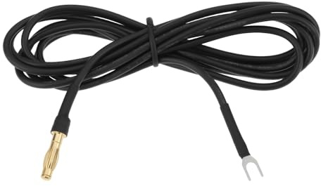 ECSiNG 1x Turntable Ground Wire 1.8 M 18 AWG Banana to U Spade Compatible with Technics SL Series B92 B250 BD1 BD2 BD21 BD35