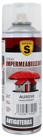 Etrexonline Spray Sellador Impermeable Transparente 400 ml, para Grietas y Fugas, Secado Rápido, Alta Adherencia, para Metal, Madera, PVC y Cemento, Uso Interior y Exterior, 1 x 400 ml