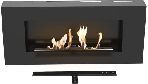 Kratki Bio-Chimenea Etanol Camino Decorativo de la Mesa Mass Negro TÜV - Aprobado por Rheinland