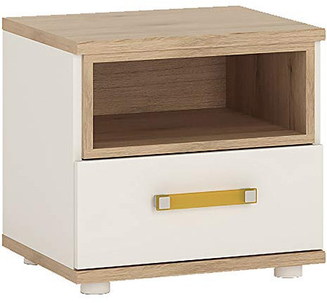 Furniture To Go 1 Drawer Bedside Cabinet, Oak, Orange, 456x402x422 cm 4059544P