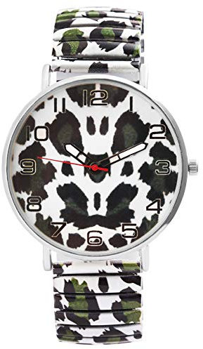 Donna Kelly Damenuhr Muster Grafik Zugband Zugarmband Analog Quarz Armbanduhr