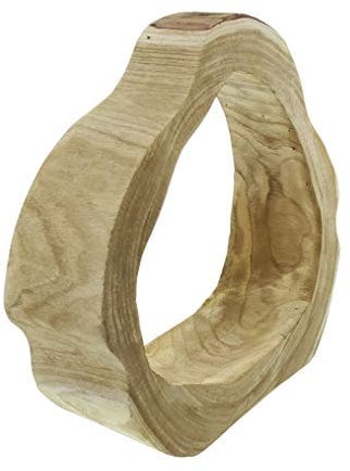 Deko-Objekt Artwork aus Holz, Unikat, Holzdeko, Skulptur, extravagte Dekoschale, Baumscheibe, Rindenscheibe hohl