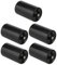 ZIRAN Battery Adapter Case Battery Adapter Type AA to C Battery Spacer Adapter with AA Rechargeable Battery-Pack of 5