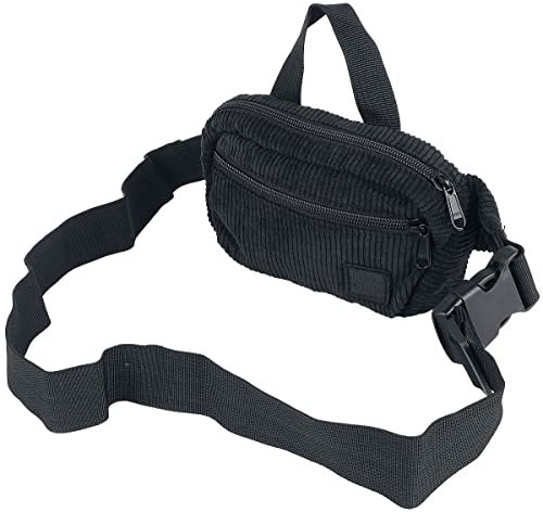 Urban Classics Unisex TB4854-Corduroy Hip Bag Tasche, Black
