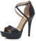 AJVANI Platform high heel peeptoe cross over strappy shoes size 3 36