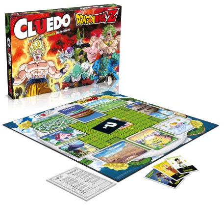 Winning Moves Cluedo Dragon Ball Z - Jeu de société famille pour 2 à 6 joueurs - Jeu De Plateau 8+ ans - Jeux De Logique - Cluedo Francais