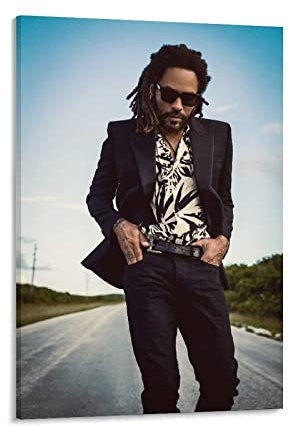 XXJDSK Poster Kunstdrucke The Singer Lenny Kravitz Suit Cool Wall Art Wohnzimmer Poster Schlafzimmer Malerei 60X90cm Kein Rahmen