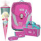 Flamingo - Scout Sunny II mit Funny Snaps® Schulranzen-Set 5tlg. mit Sporttasche - SCHULTÜTE GRATIS DAZU