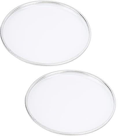 Evans Resonant Drum Heads 2Pcs Drumhead 8in Drum Head Set Kit Pack Professionelles Zubehör Ersatz Polyester S0087 Evans Hydraulische Drum Felle(Weiß)
