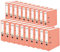 Original Falken 20er Pack PP-Color Kunststoff-Ordner. Made in Germany. 8 cm breit DIN A4 lachs Ringordner Vegan Aktenordner Briefordner Büroordner Plastikordner Schlitzordner