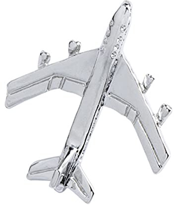 Broche D'avion Broche En Argent Pour Les Agents De Bord Tie Pin Jet Flight Badge Brooch Accessoires