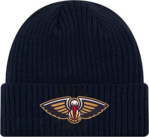New Era Unisex-Erwachsene NBA Offizielle Sport-Strickmütze mit Bündchen, New Orleans Pelicans, Einheitsgr��e