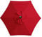 kyaoayo Replacement Umbrella Fabric, Parasol Replacement Cover, Anti-Ultraviolet Canopy Cover, Replacement Fabric for Outdoor Table Umbrellas, Replacement Sun Shade Canopy (Red, 2.7m 8 Ribs)
