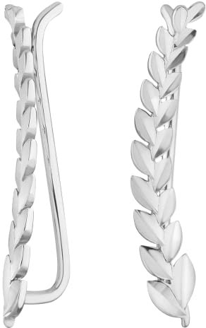 JC Jeweller Carat Damen Ohrringe echt 925 Silber rhodiniert mit Geschenkbox (Ährchen Climber)