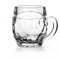 Hyper Mart Classic Glass Beer Mugs Various Pub Bar Style Tankards Stein Glasses - Set of 2 (Barrel - One Pint)