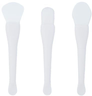 OSUWLSI Pinceaux Masque Visage[3 Pièces], Visage Brosse Masque en Silicone, Brosse D'Applicateur de Masque Facial Pinceaux de Maquillage Souple, pour L'application Visage Yeux Crème ou DIY