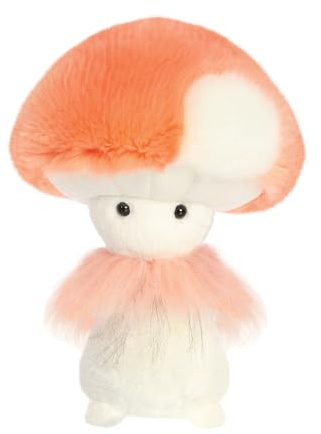 Aurora, 34276, Sparkle Tales Pretty Salmon Fungi Friends 9In, Soft Toy, Peach & White