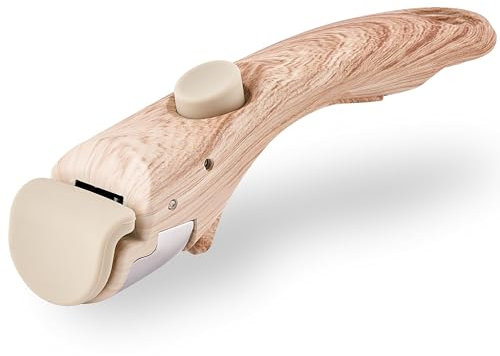 RIOVARM Mango desmontable para sartén, Mango desmontable para batería de cocina apilable, Mango de baquelita con veta de madera, Asas para sartén y olla, Mango para sartén universal