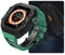BANDKIT Kit de readaptación de cubierta de fibra de carbono y correa de fluororubber para Apple Watch Ultra 8 de 49 mm, correa de repuesto y funda para iWatch 8 7 de 44 mm y 45 mm, 49mm, Agate
